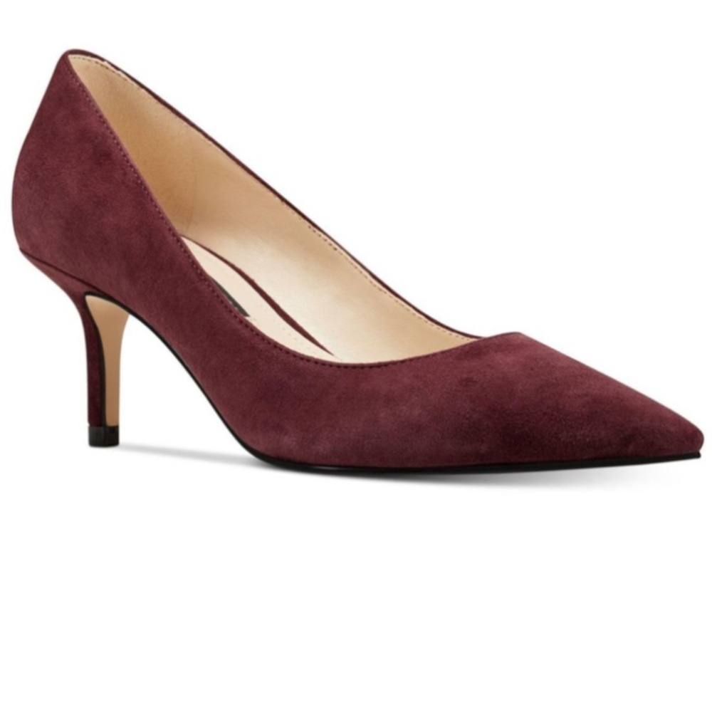 7.5 Arlene Pointy Toe Pump - Wine Suede
